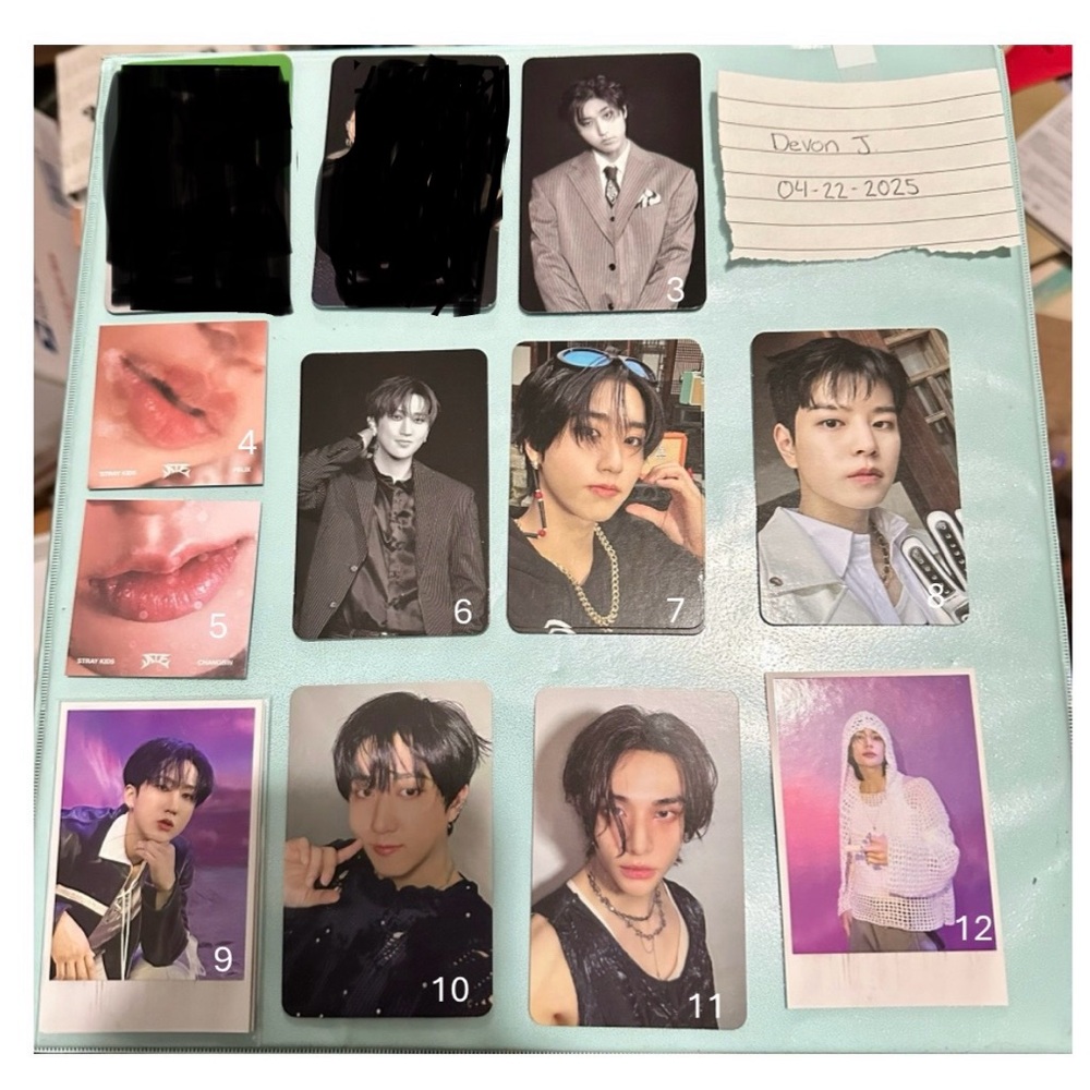 Stray Kids K-Pop Idol Photocards